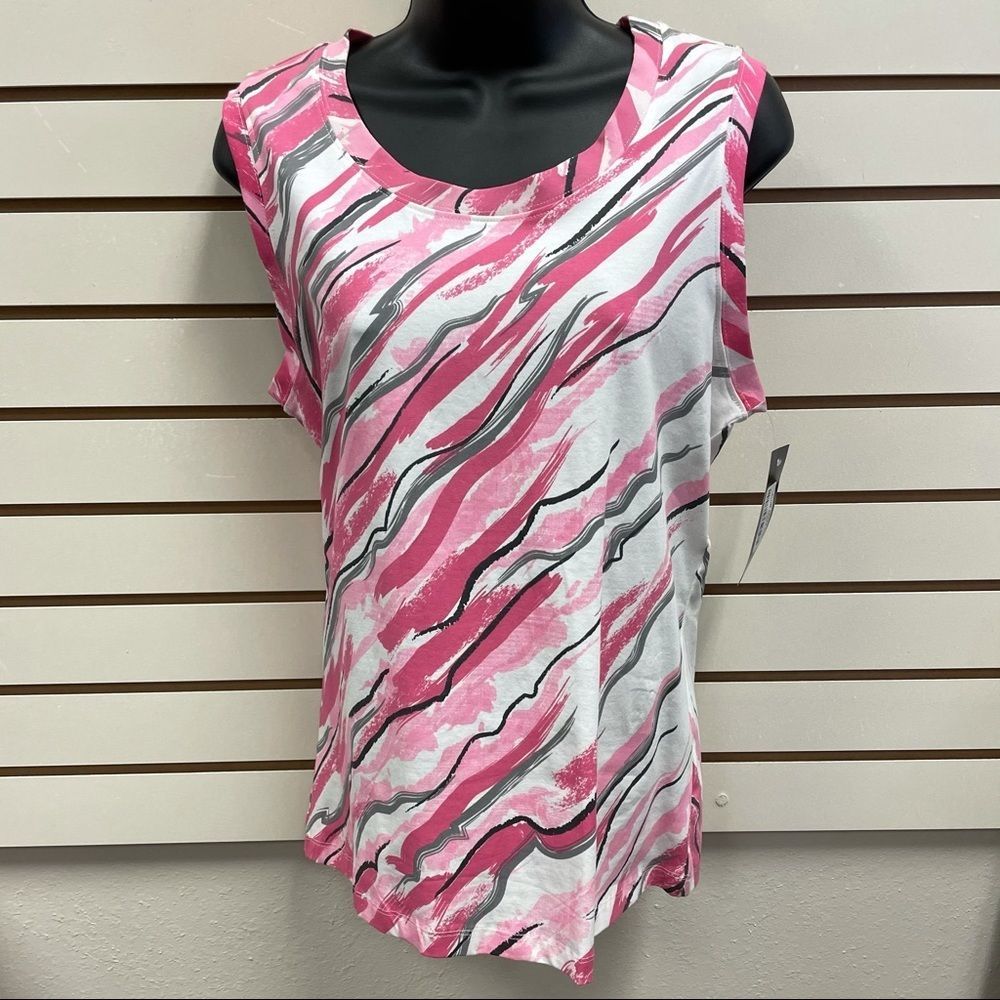 NWT Links Womens Pink Tank Top Summer Sleeveless Shirt